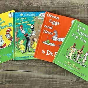 Dr. Suess Books Bundle Set Of 4 Children’s Books, Green Eggs Ham + More